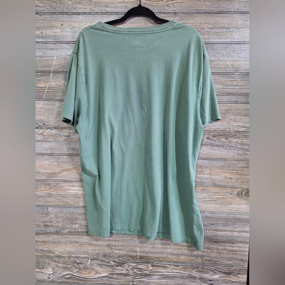 Hurley Surf Graphic Tee Men's XL Sage Green Sunset Logo 100% Cotton Beach - Picture 3 of 4